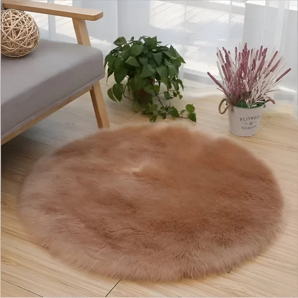 Alfombra Circular Estilo Nórdico