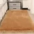 alfombra-nordica-rectangular-pelosintetico-marron01-clickandgo Alfombra Nórdica Suave Antideslizante Rectangular
