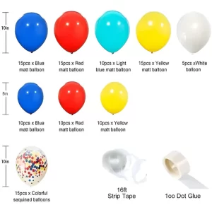 Arco De Globos Payaso Multicolor 107 Piezas