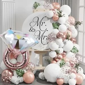 Arco De Globos Compromiso Novia Bride To Be 87 Piezas