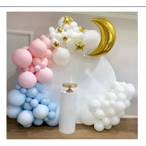 Arco de Globos Luna Estrellas Pastel 119 Piezas