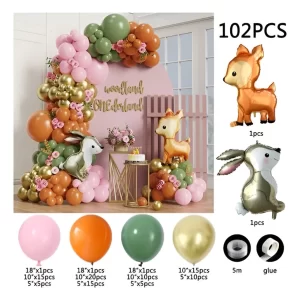 Arco de Globos Safari 102 Piezas