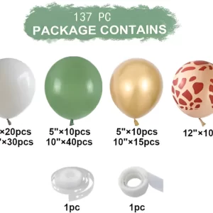 Arco de Globos Selva Safari 137Pzs