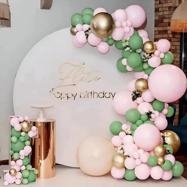 Arco de Globos Verde Nude 117 Piezas