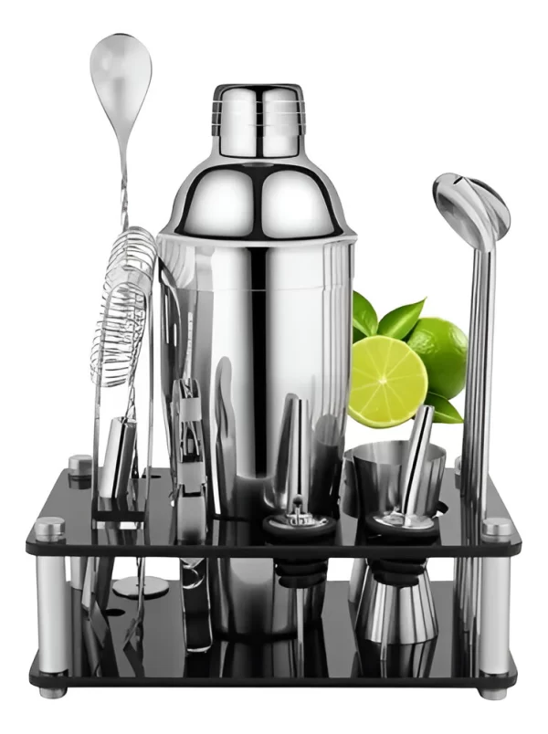 Set Bartender Barman 14 Piezas Acero Inoxidable