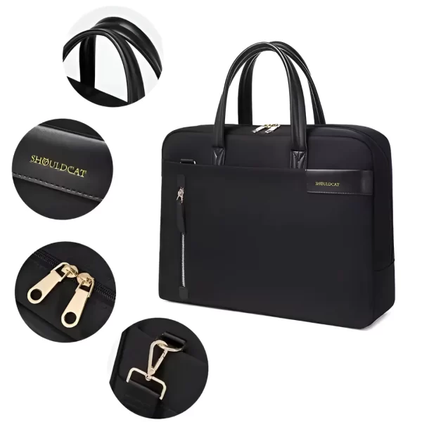 cartera-unisex-portanotebook-8775-1-clickandgo Bolso Porta Notebook Negro A8775