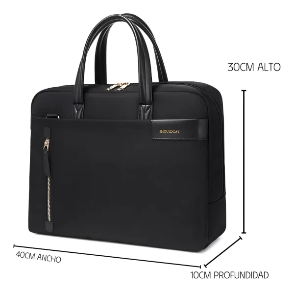 cartera-unisex-portanotebook-8775-7-clickandgo Bolso Porta Notebook Negro A8775