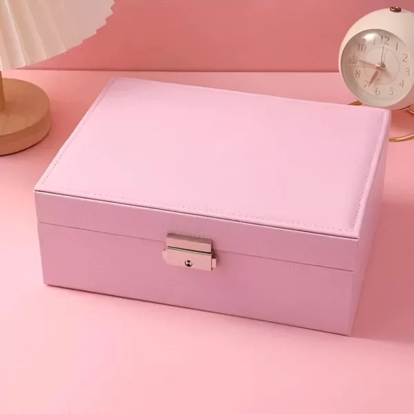 Joyero Cuero Pu Con Llave Para Accesorios