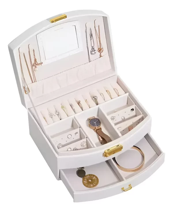 Joyero Con Cajones Cuero Pu Valija