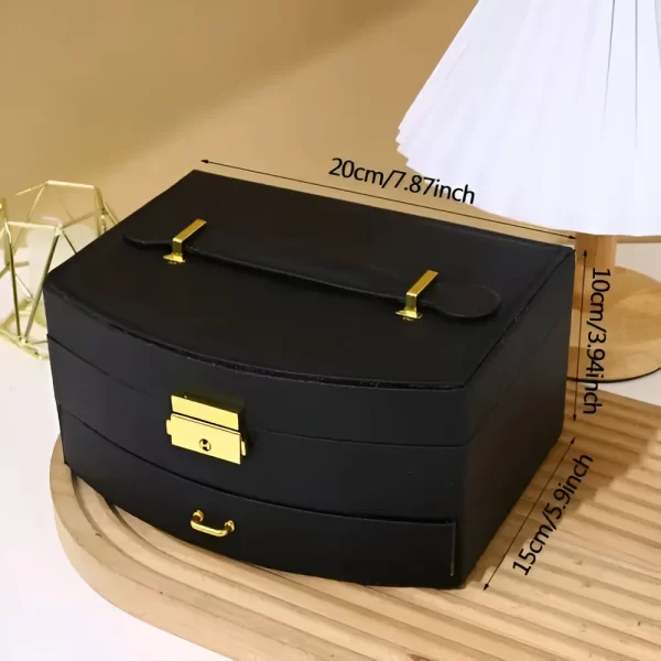 Joyero Con Cajones Cuero Pu Valija