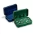 oyero de terciopelo para anillos cerrado en color verd
