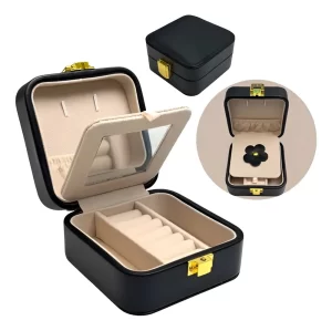 Joyero Cuero PU Con Broche Accesorios