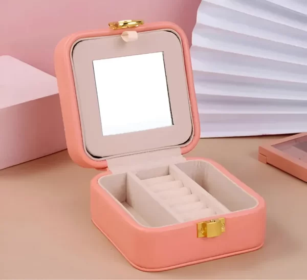 Joyero Cuero Pu Con Broche Accesorios