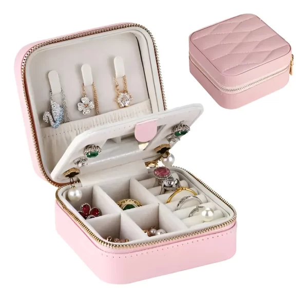 Joyero Cuero Pu Con Cierre