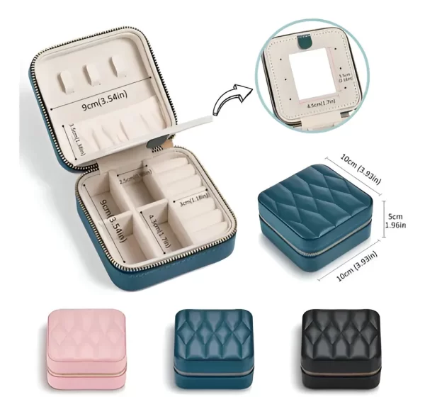 Joyero Cuero Pu Con Cierre