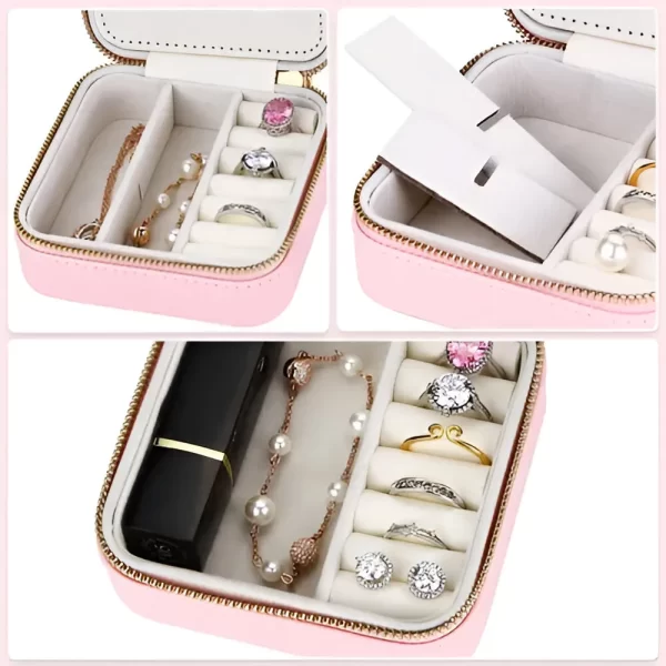 Joyero Cuero Pu Con Cierre