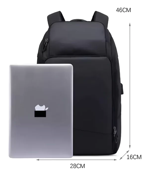 Mochila Porta Notebook Negra 9012