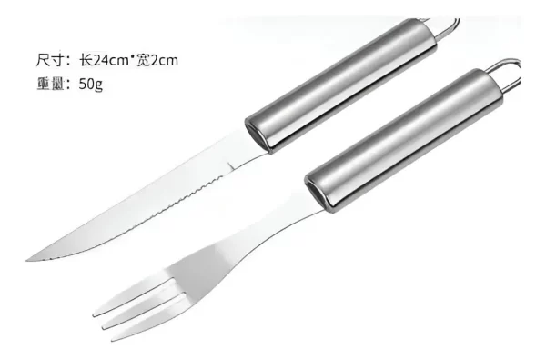 Set Parrillero 27 Pzs Kit Asador Acero Inoxidable