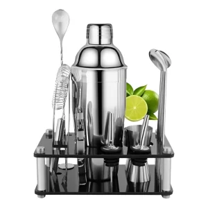 Set Bartender Barman 14 Piezas Acero Inoxidable