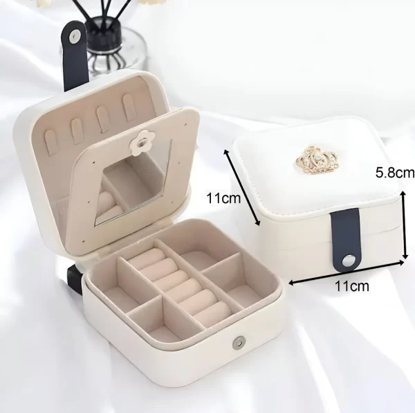 Joyero Cuero Pu Coronita Con Broche 105