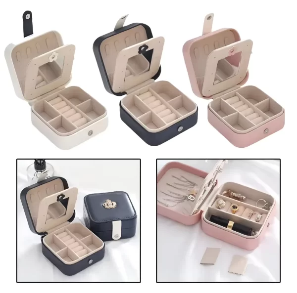 Joyero Cuero Pu Coronita Con Broche 105