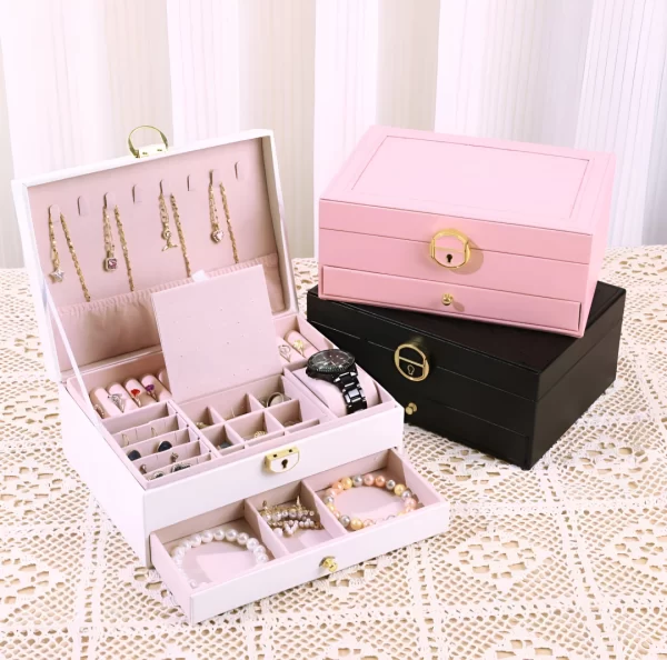 Joyero Con Cajón Cuero Pu JO-250