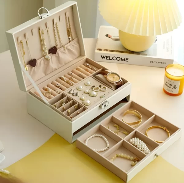 Joyero Con Cajón Cuero Pu JO-250