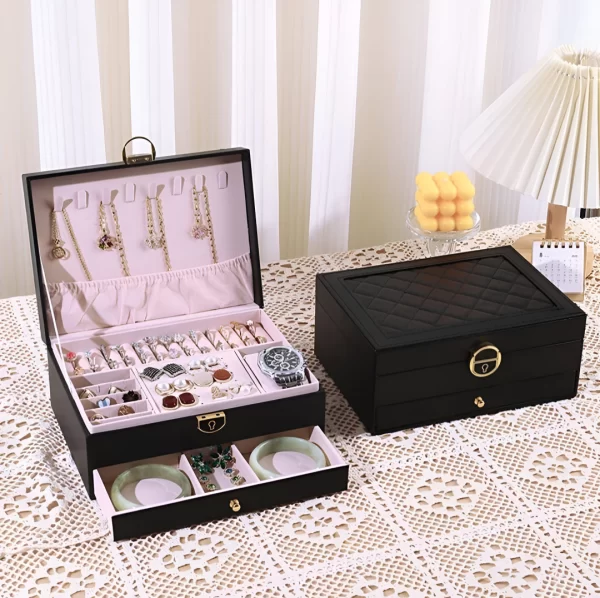 Joyero Con Cajón Cuero Pu JO-250