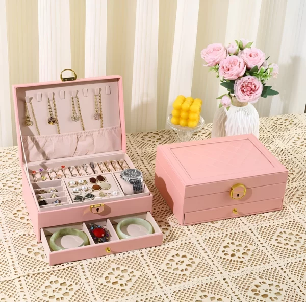 Joyero Con Cajón Cuero Pu JO-250