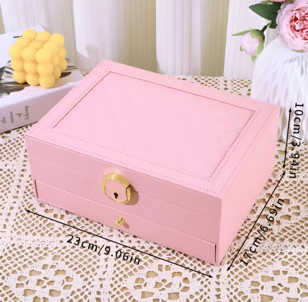 Joyero Con Cajón Cuero Pu JO-250