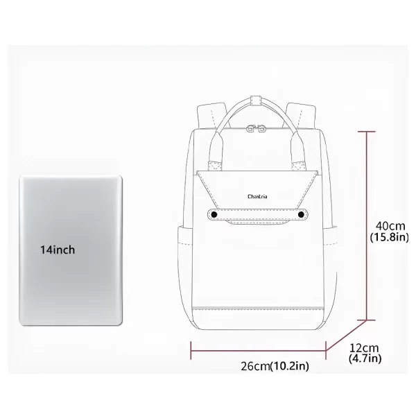 Mochila Urbana Impermeable Negra 2307