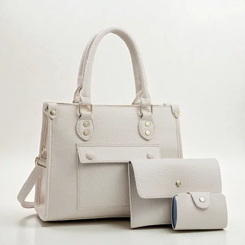 Cartera Cuero Pu + Monedero + Tarjetero