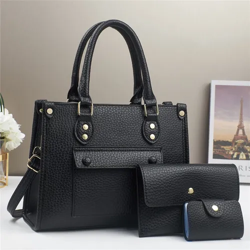 Cartera Cuero Pu + Monedero + Tarjetero