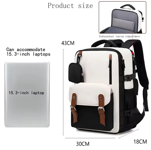 Mochila De Viaje Impermeable + Monedero