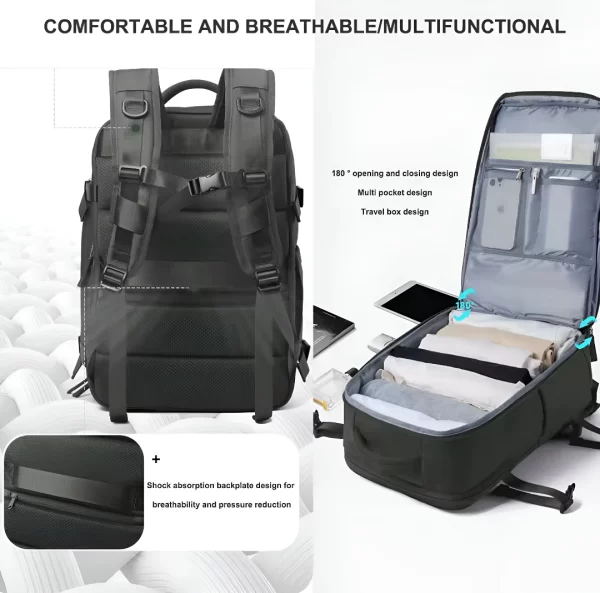 Mochila De Viaje Impermeable + Monedero