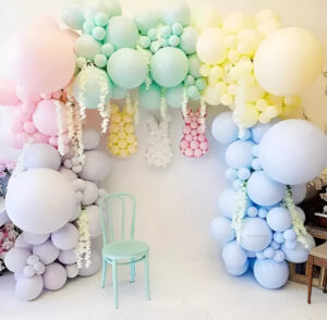 Arco De Globos Orgánico Pastel 182 Piezas