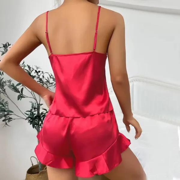 Pijama Satén Conjunto 3 Piezas Sexy