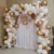 Kit Arco De Globos Blanco Dorado