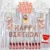Kit Globos Happy Birthday Rosa Gold Plateado