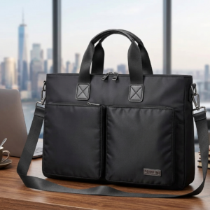 Bolso Porta Notebook Negro Impermeable 702