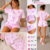Pijama Conjunto Mujer Suave Diseño Corazones