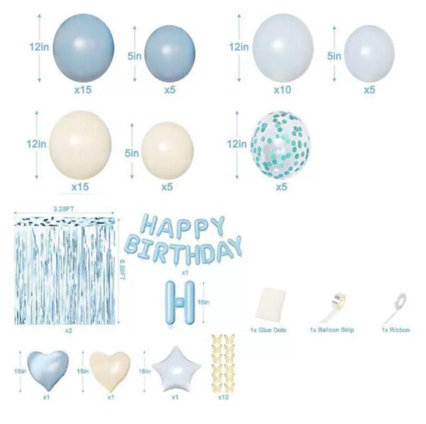 Kit Globos Happy Birthday Celeste Mariposas