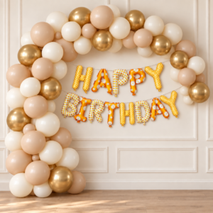 Kit Arco De Globos Happy Birthday Margarita Nude