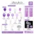 Kit Arco De Globos Violeta Lila + Cortinas + Alambre Led