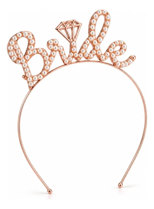 Kit Globos Bride To Be Rosa + Banda + Vincha + Accesorios